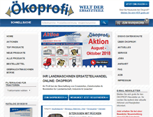 Tablet Screenshot of oekoprofi.com